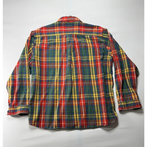 L.L. Bean Men's Long Sleeve Multicolor Plaid Button Up Flannel Shirt - Size XL - Picture 2 of 3